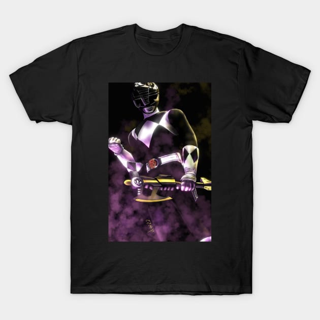 Black Ranger T-Shirt by ArtByVincentVera